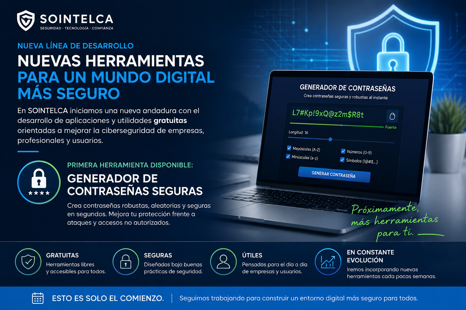 SOINTELCA inicia una nueva línea de desarrollo de herramientas de ciberseguridad